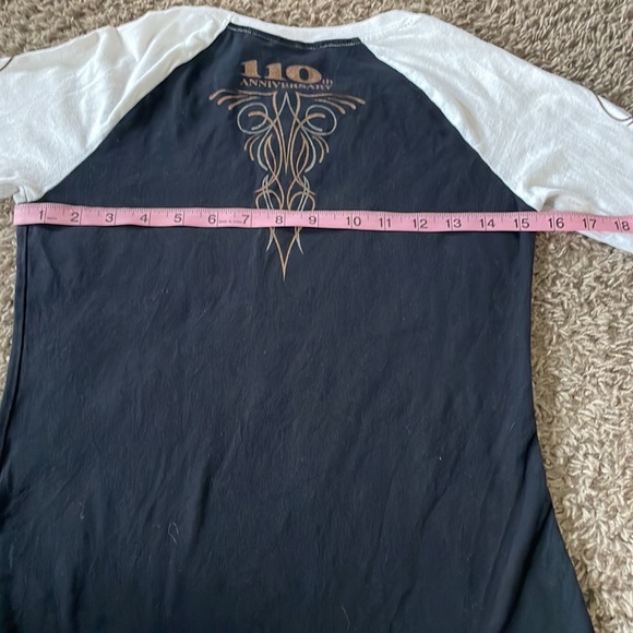 Harley Davidson baseball tee Vintage 110 year anniversary - Picture 5 of 8